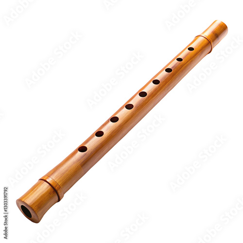 flute on white background