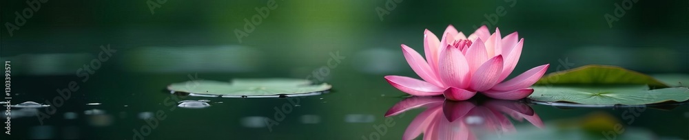 Zen lotus flower reflected in calm water, peaceful meditation, lotus, flower Zen lotus flower reflected in calm water, peaceful meditation, lotus, flower