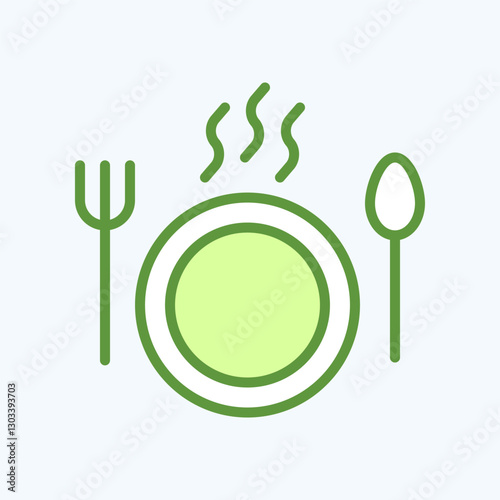Travel icon representing food and service. Symbolizes travel, tourism, vacation and trip. Ideal for websites, apps, and design projects. Perfectly optimized for digital and mobile platforms.