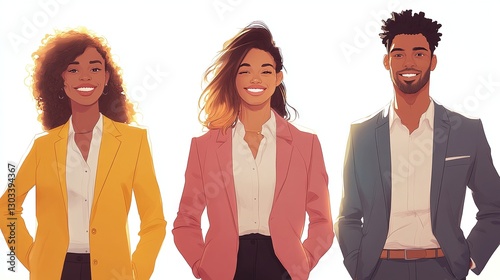 multicultural team of professionals including african american caucasian hispanic and asian businesspeople smiling in a casual business environment showing teamwork and success
