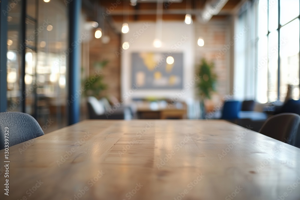 A blurred image of a stylish conference room with a large table, comfortable chairs, and contemporary decor, suggesting a professional environment A blurred image of a stylish conference room with a large table, comfortable chairs, and contemporary decor, suggesting a professional environment