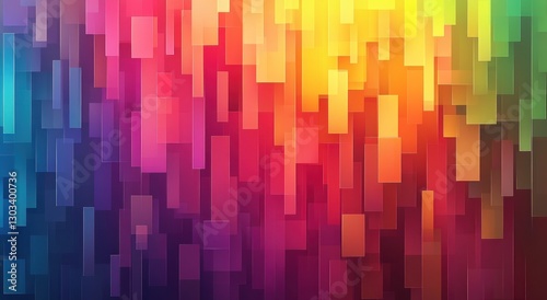 Abstract colorful blocks background, vibrant color gradient