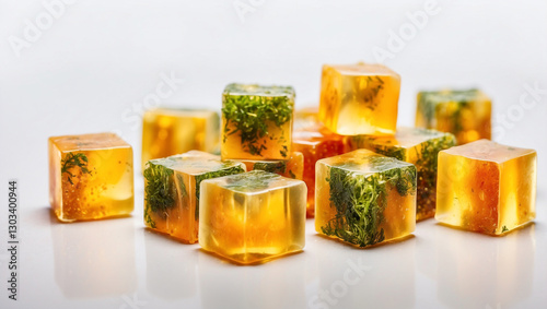 Wallpaper Mural Delicious Bouillon Cubes Isolated on White Background for Cooking Torontodigital.ca