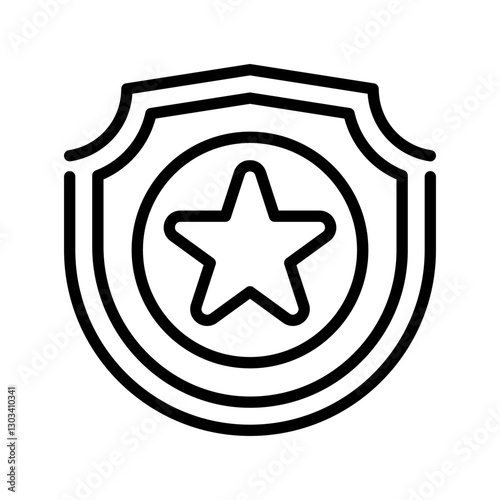 Courage line icon. Universal creative premium symbol. Vector sign icon logo template. Vector illustration