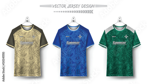 Vector futuristic abstract background pattern for sport jersey design