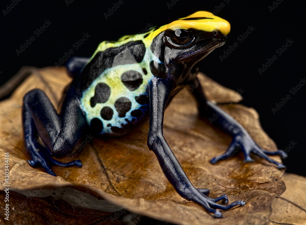 Fotografie Dying Dart frog (Dendrobates tinctorius) Robertus