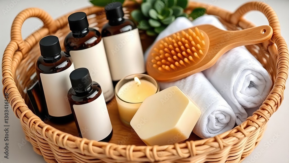 Luxurious Natural Spa and Wellness Collection Essential Elements for Mindful Self-Care and Therapeutic Relaxation