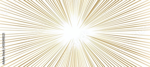 Minimalist Sunburst Pattern with Golden Lines for Luxury Branding and Design