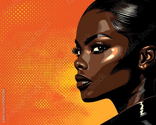 Black Woman Profile, Bold Style