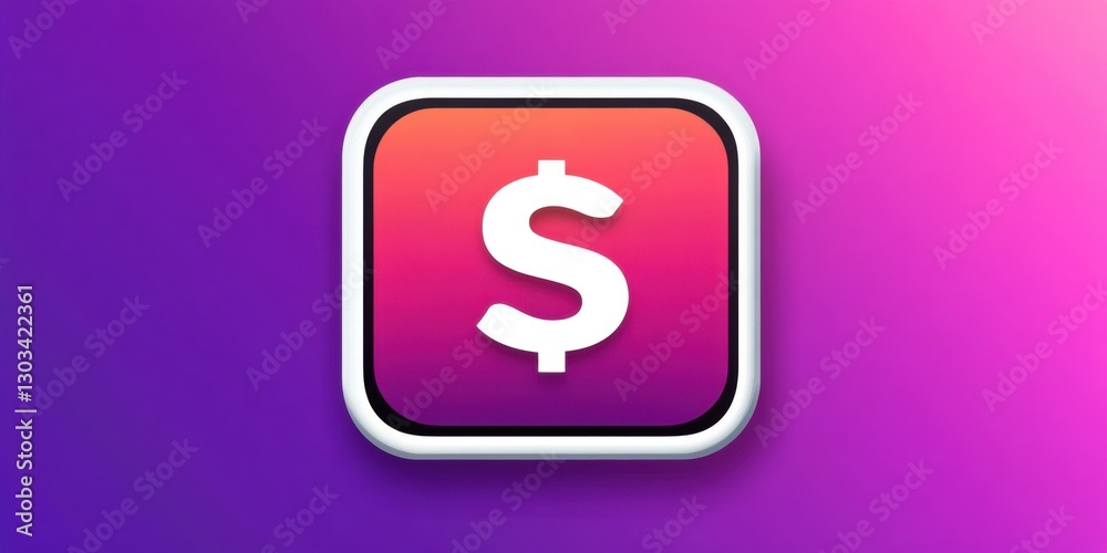 A sleek, modern green app icon with a 3D dollar sign. The glossy, rounded square design symbolizes finance, budgeting, and savings, ideal for financial applications. A sleek, modern green app icon with a 3D dollar sign. The glossy, rounded square design symbolizes finance, budgeting, and savings, ideal for financial applications.