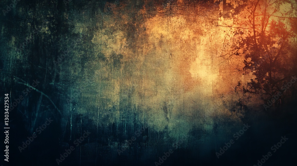 Fototapeta premium A grainy, textured photo with lots of noise. 