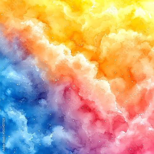 Colorful, abstract, cloud sky