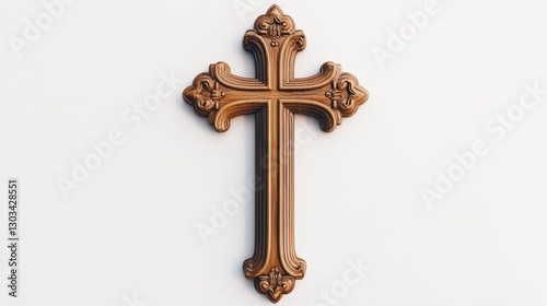 Wallpaper Mural christian cross on white background Torontodigital.ca