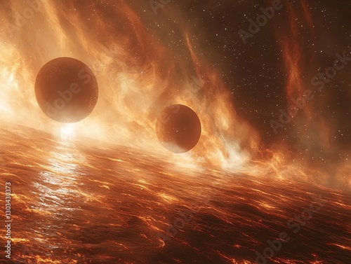 Fiery Planets, Cosmic Flames