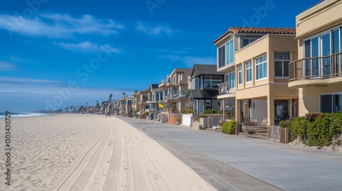 Beautiful homes and neighborhoods line the sunny beaches of Hermosa Beach, California.  Enjoy clear views and blue skies in this South Bay area.
