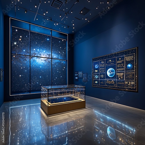 Cosmic exhibit in gallery