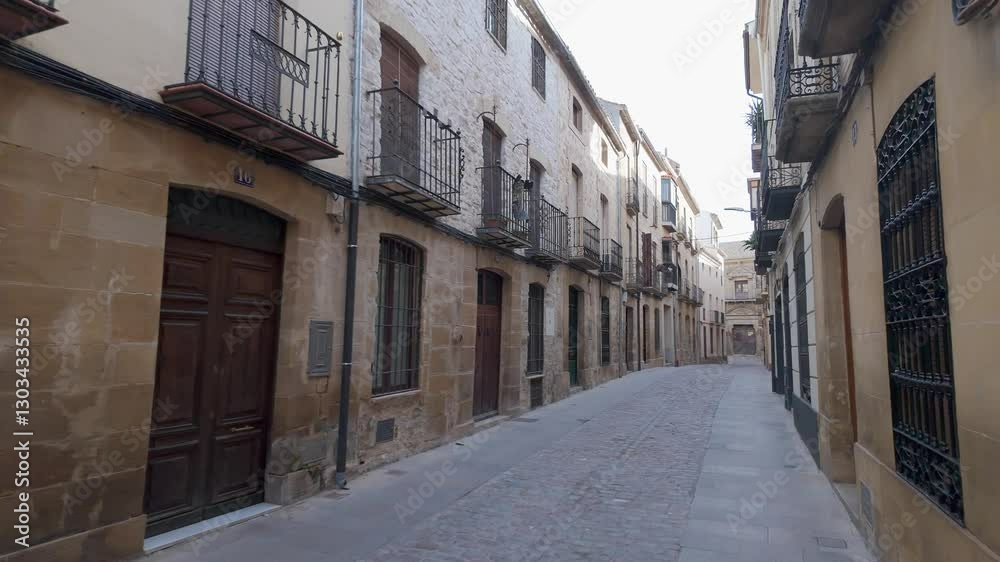 Old stone houses and colorful facades in the medieval city of Ubeda, a World Heritage Site. Old stone houses and colorful facades in the medieval city of Ubeda, a World Heritage Site.