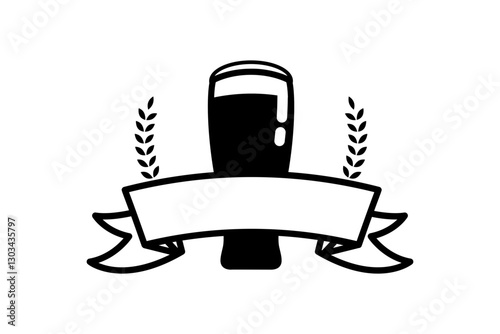 craft beer emblems and logo template. Design element for label, emblem. Vector illustration.