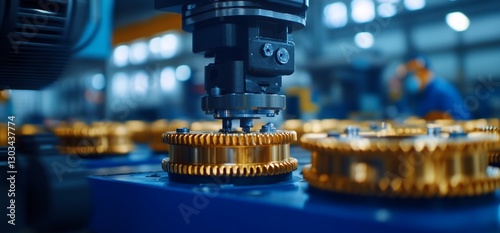 Automated Gear Assembly in Factory photo