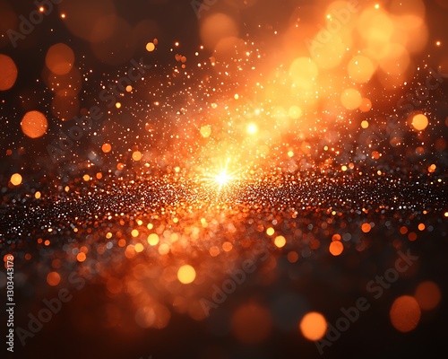Golden Glitter Sparkle Background