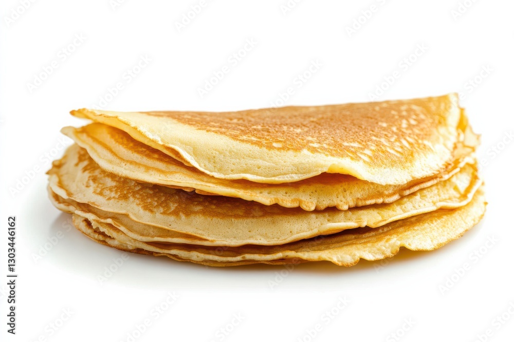 Delicious stack of golden-brown pancakes ready to be enjoyed on a crisp morning isolated on transparent background Delicious stack of golden-brown pancakes ready to be enjoyed on a crisp morning isolated on transparent background