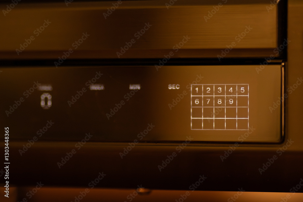 Close-Up of Audio Equipment Display With Digital Indicators Close-Up of Audio Equipment Display With Digital Indicators