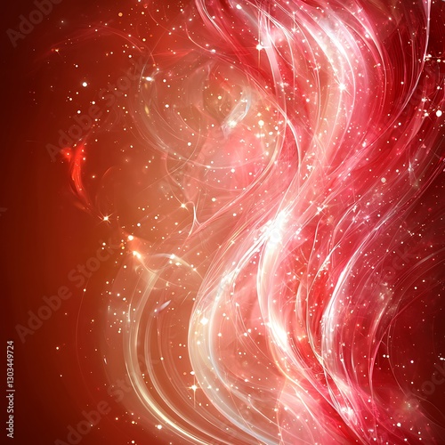 Red glowing abstract swirls