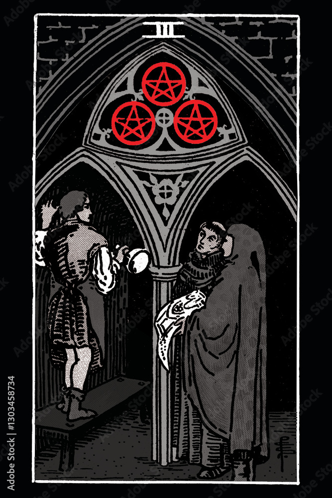 Fototapeta premium Rider-Waite Dark Tarot Cards -&nbsp;