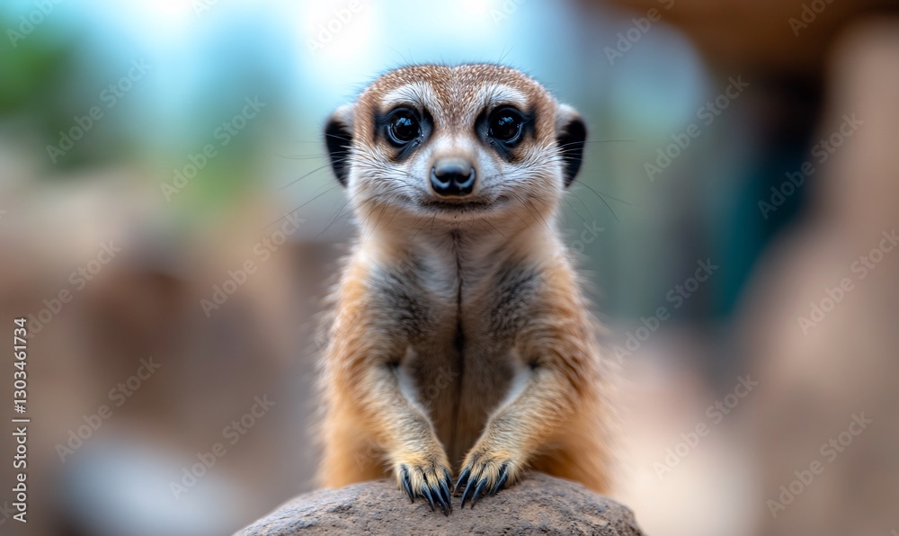 Fototapeta premium Playful Meerkat in Zoo