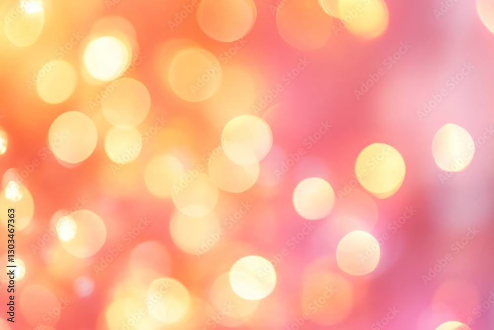 Blurred pastel pink and orange background with soft bokeh lights Blurred pastel pink and orange background with soft bokeh lights