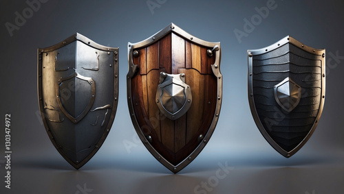 Symbolic Shield Representing Protection and Security in a Modern Context
