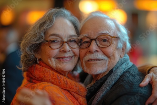Two senior women standing together, possibly friends or family members