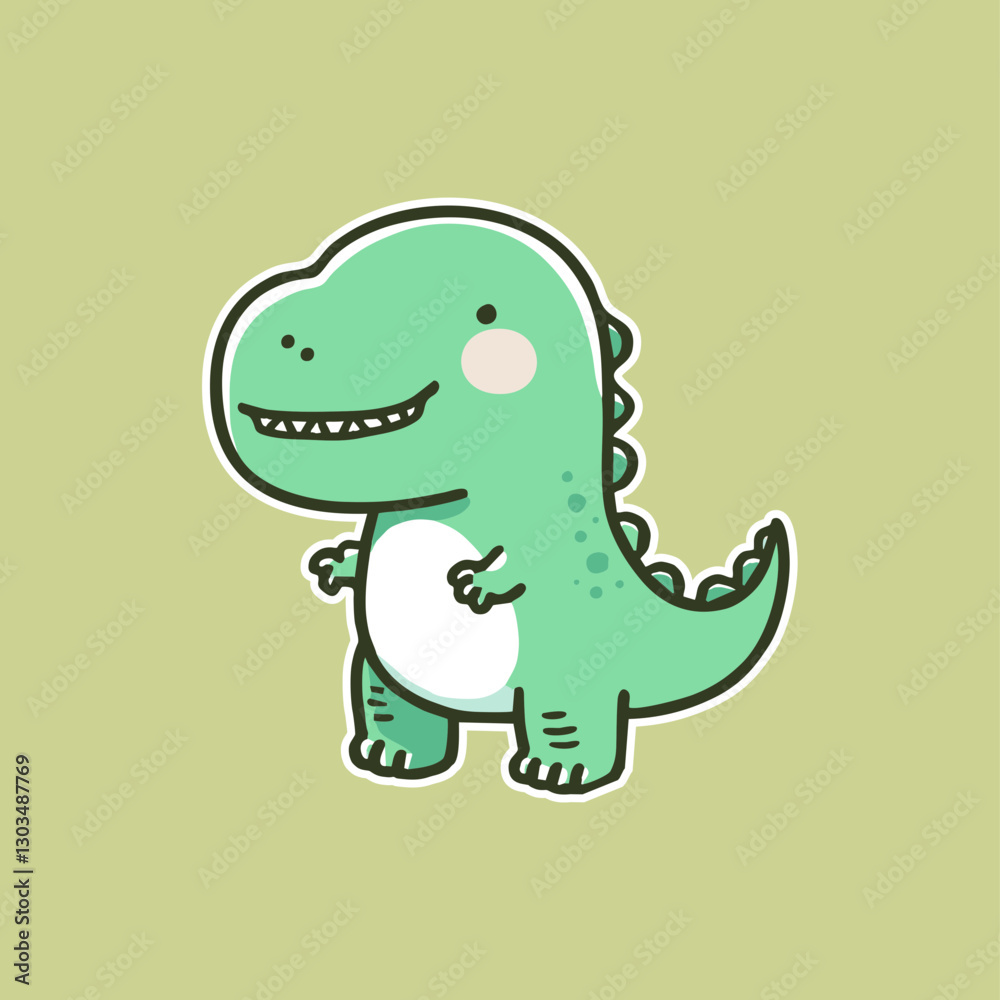 Fototapeta premium cute cartoon of dinosaur t-rex vector