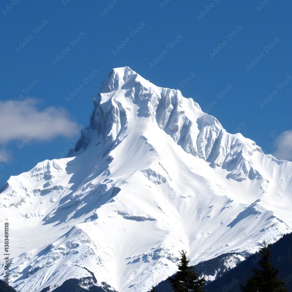 Naklejka premium snow covered mountains