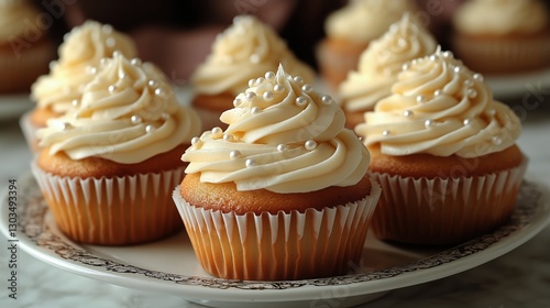 Deliciously Decorated Cupcakes Ready for a Special Occasion