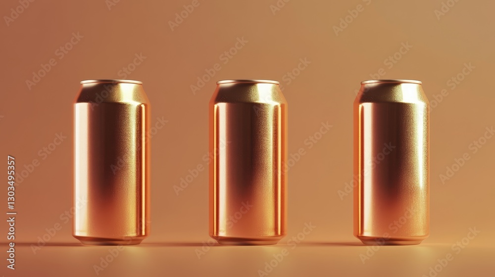 Blank unlabeled Aluminum can. Premium product background Blank unlabeled Aluminum can. Premium product background