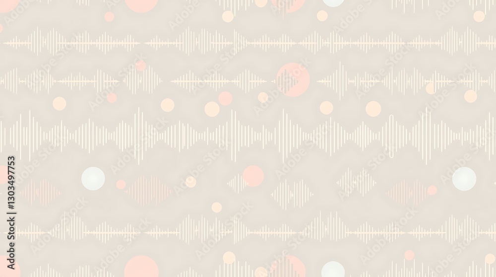 Subtle Symphony: A visually captivating pattern of subtle waveforms and spherical elements forming an abstract yet engaging design, perfectly capturing a sense of flow and rhythm. Subtle Symphony: A visually captivating pattern of subtle waveforms and spherical elements forming an abstract yet engaging design, perfectly capturing a sense of flow and rhythm.