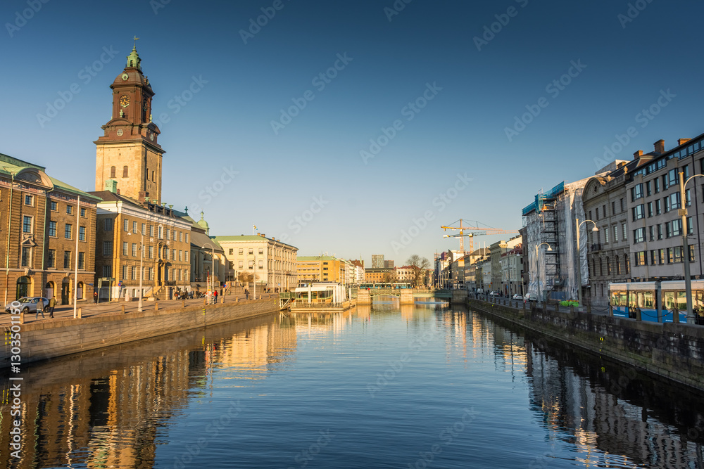 Goteborg, Sweden, Canal in the city center