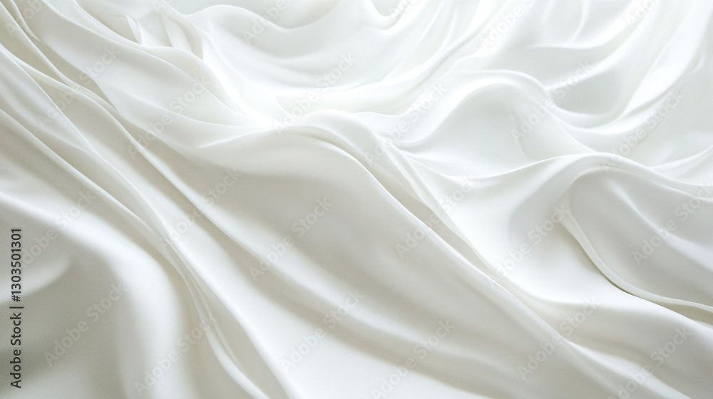 White Silk Fabric Background White bed linen texture for design and decoration. White Silk Fabric Background White bed linen texture for design and decoration.