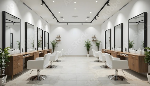 Modern Minimalist Hair Salon Interior Design