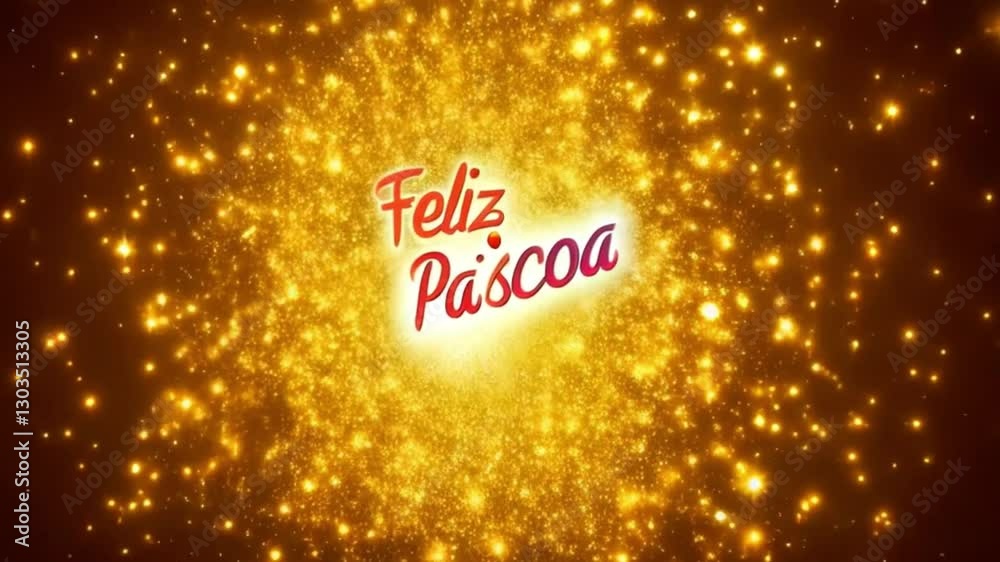 Surpresa do Ovo de Páscoa - Vídeo 4K de um ovo de Páscoa se abrindo para revelar a mensagem 