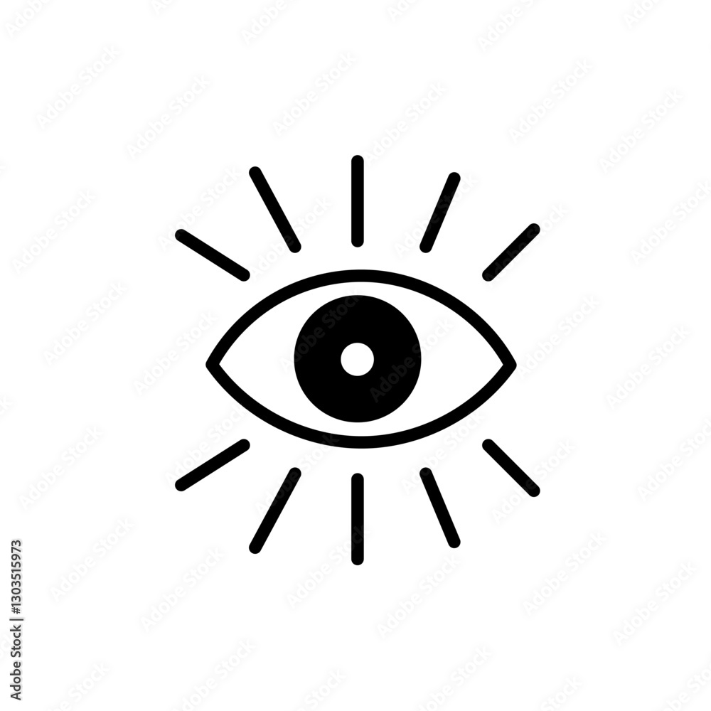human eye in the keyhole. eye icon. eye illustration design. human eye in the keyhole. eye icon. eye illustration design.