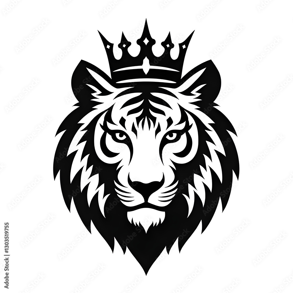 Obraz premium lion head vector mascot logo