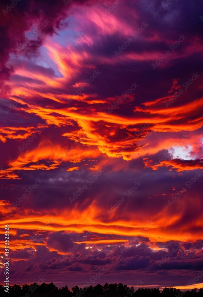 dramatic cloud patterns illuminated vibrant sunset skies creating awe inspiring visual experience, sky, color, horizon, atmosphere, orange, red, purple dramatic cloud patterns illuminated vibrant sunset skies creating awe inspiring visual experience, sky, color, horizon, atmosphere, orange, red, purple
