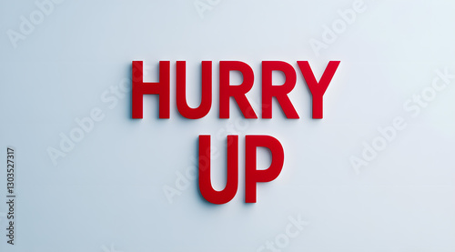 Red cutout letters spell 
