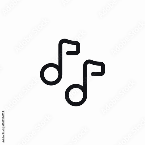 music notes icon sign vector