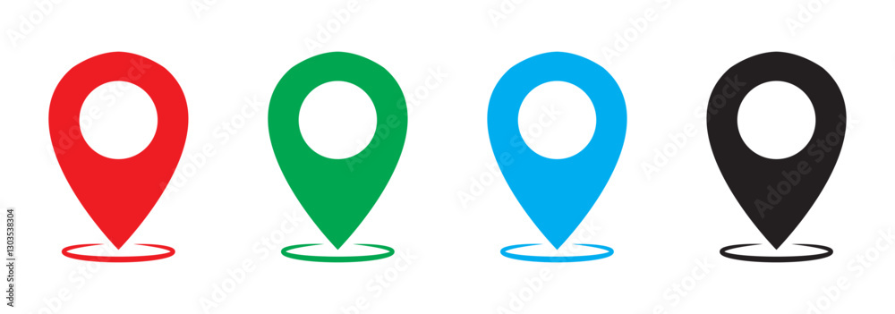 location icon set map pointer pin sign symbol red black outline destination icon place address navigation locator sign vector illustration
location icon set map pointer pin sign symbol red black outline destination icon place address navigation locator sign vector illustration