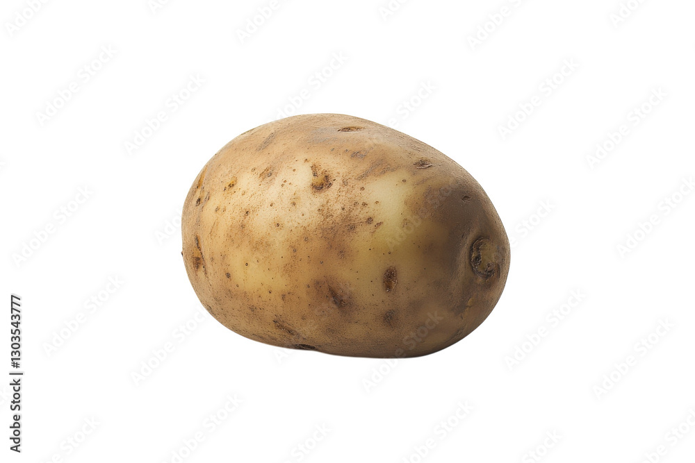 A rustic potato resting on a clean surface, ready to inspire culinary creations from scratch isolated on transparent background A rustic potato resting on a clean surface, ready to inspire culinary creations from scratch isolated on transparent background
