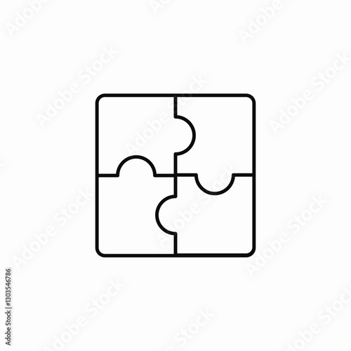 puzzle game icon sign vector