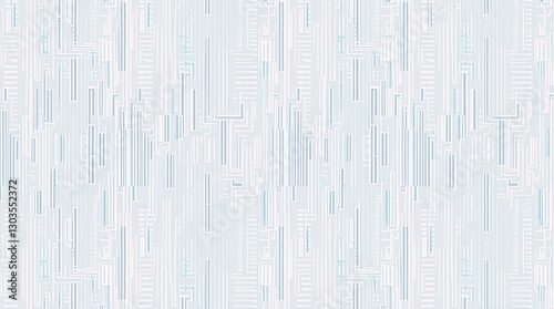 Abstract Urban Landscape: A digital rendering of a cityscape composed of vertical, light blue lines suggests a modern metropolis. The interplay of patterns and tones creates a subtle.